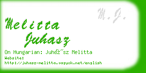 melitta juhasz business card